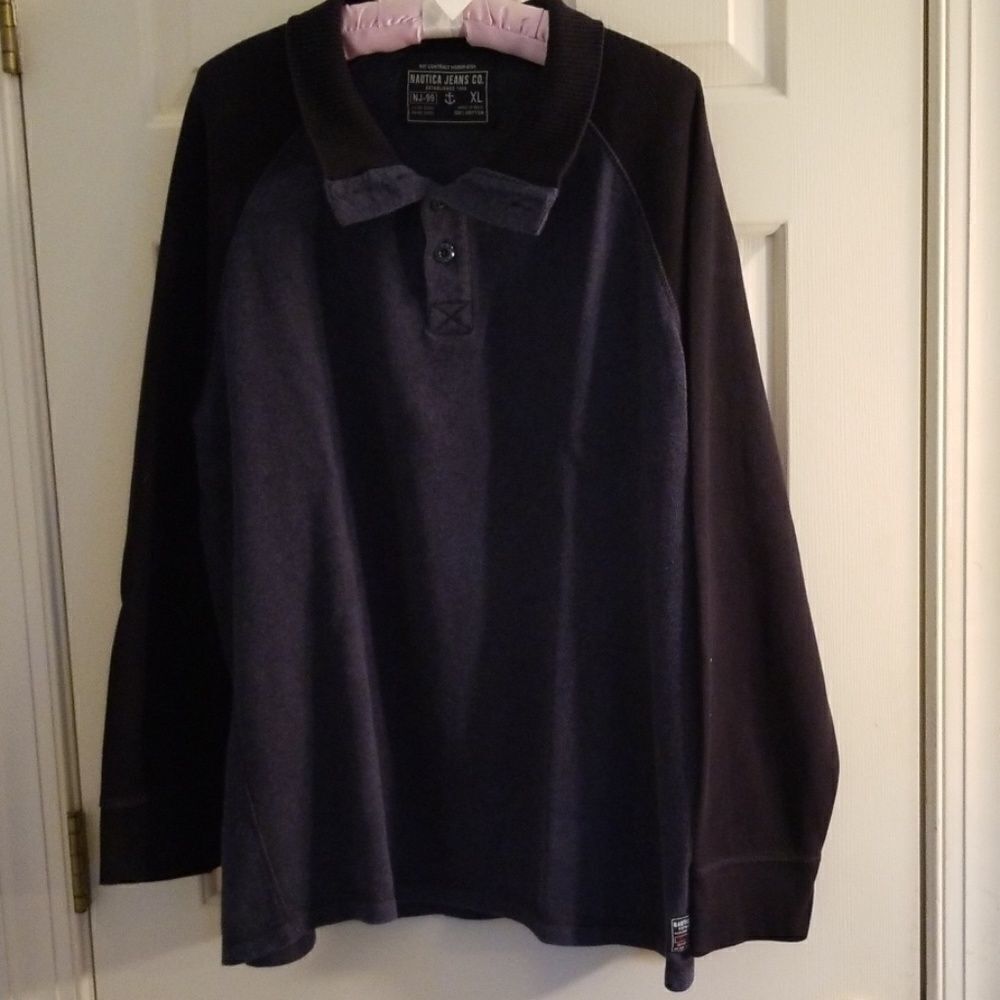 ‎Nautica Blue Long Sleeve Shirt